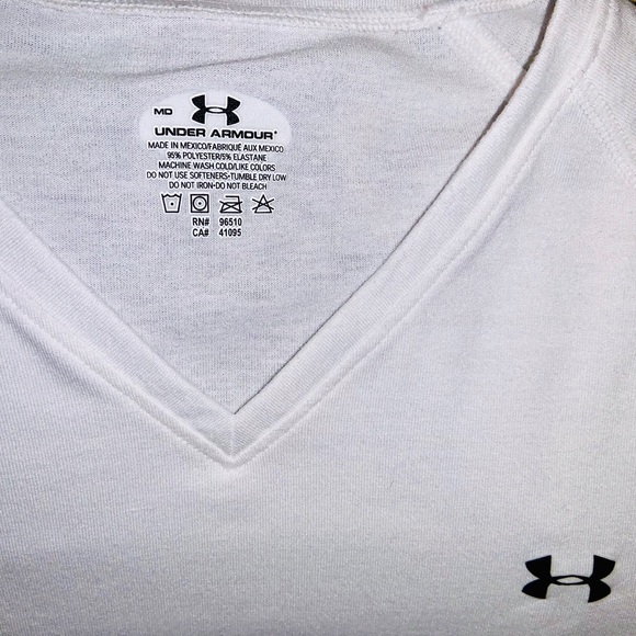 Under Armour White Tee size Medium - Picture 2 of 4